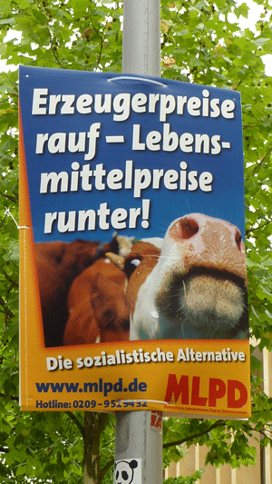 Wahlplakat der MLPD